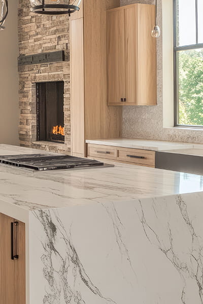 Affordable custom kitchen countertops in natural stone installed by Stone Top in New Jersey