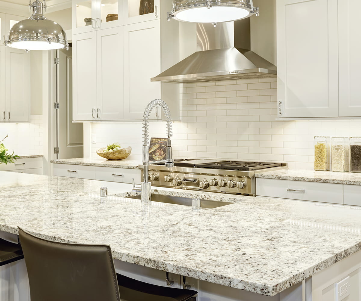 Custom stone bathroom and kitchen countertop fabrication and installation in Fair Lawn, New Jersey